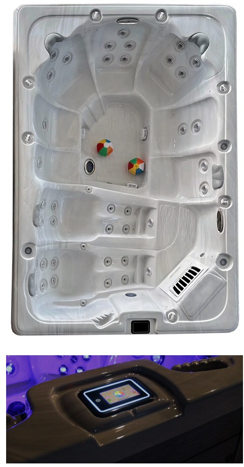 Dynasty Spas 11' Family Island Oasis DL Hot Tub at PDC Spa and Pool World Lehighton PA