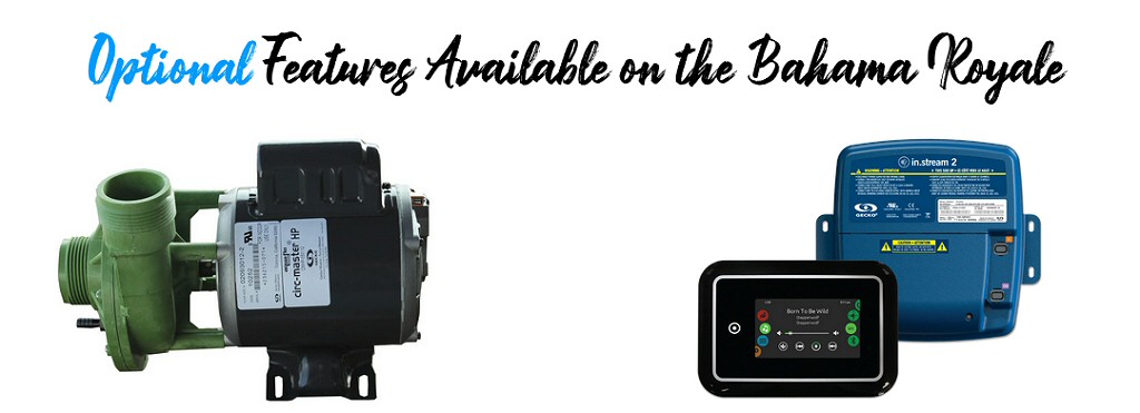 Hot Tub Options Circulation Pump and Audio System on Bahama Royale Hot Tub 