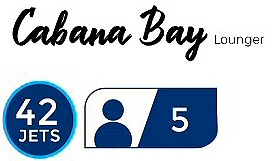 5 Person Hot Tub Dynasty Spas Cabana Bay 42 Jets