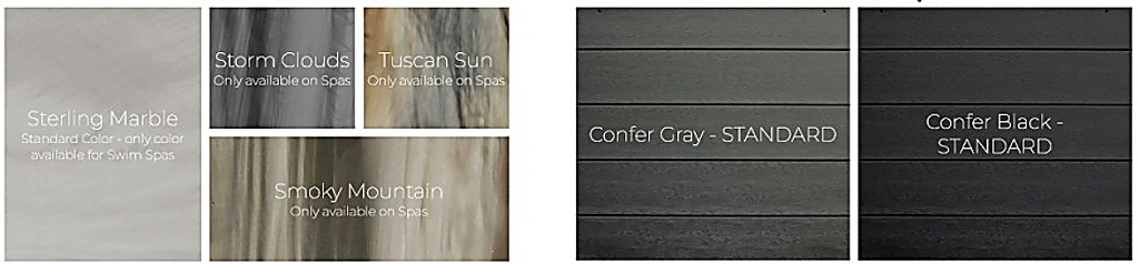 Hot Tub Acrylic Colors - Hot Tub Skirt Colors