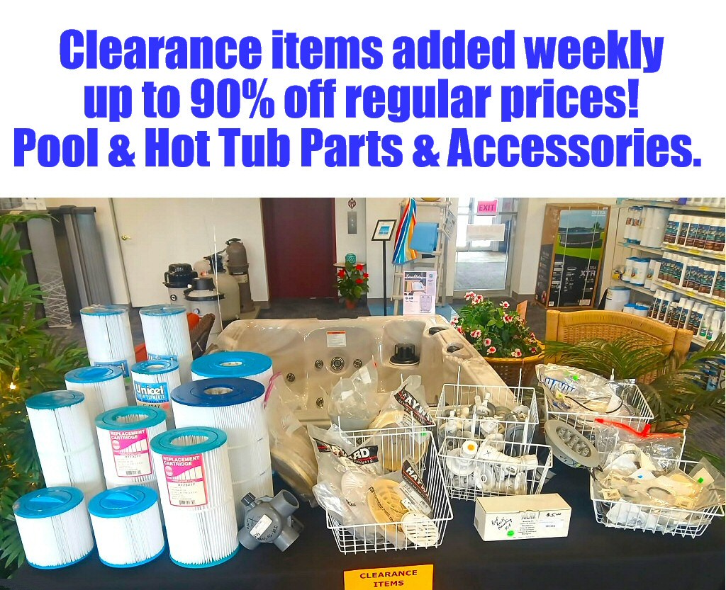 Pool and Hot Tub Clearnace On Parts & Accessories at PDC Spa and Pool World Lehighton PA